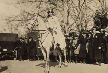 1913 March 3 parade Inez Milholland c Everett Hist shutterstock_242817022