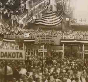 1920 Low Res Republican Conven Chicago Banner cEverette Historical shutterstock_242816980