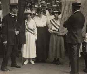 Arrest of Catherin Flanagan and Madeleine Watson at White House c Everett shutterstock_242829016