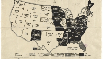 Suffrage states c Norman B Leventhan Map Center Boston Public Library 06_01_008662-A