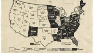 Suffrage states c Norman B Leventhan Map Center Boston Public Library 06_01_008662-A