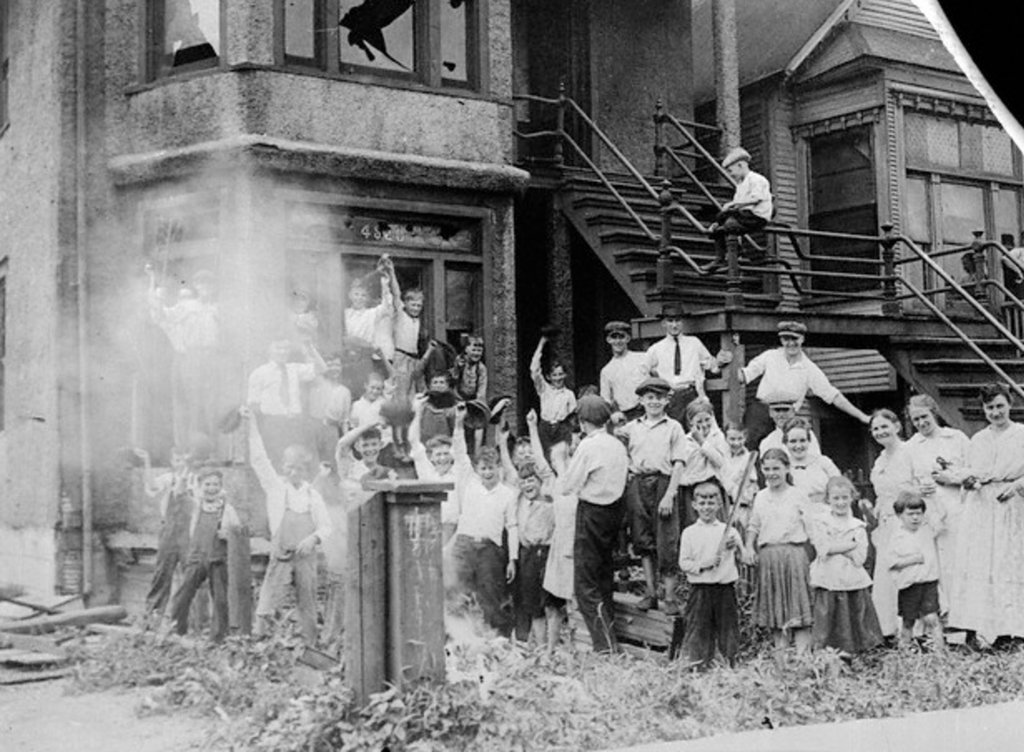 Whites Burned and Damaged Black Homes, Stealing or Throwing Valuable onto the Street